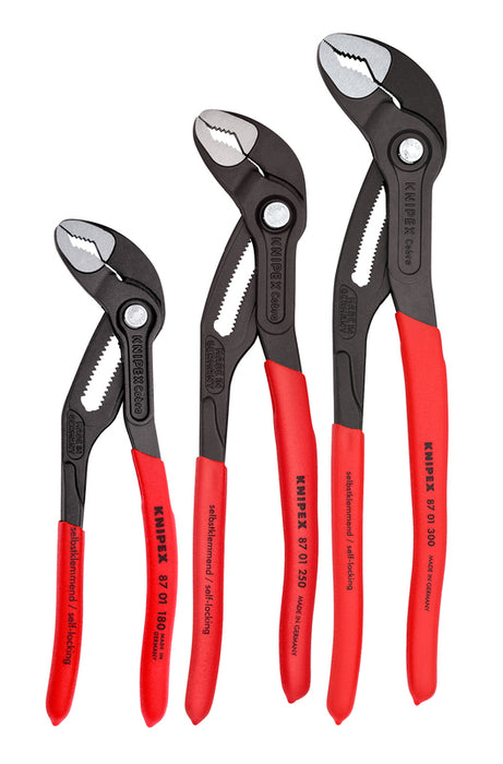 KNIPEX 3-Piece Cobra Pliers Set (7, 10, & 12)