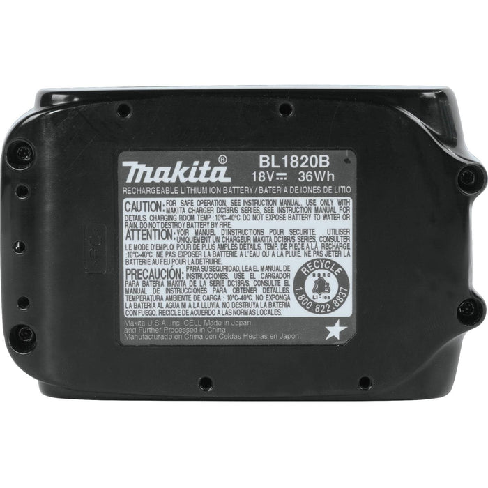 Makita (BL1820B) 18V LXT Lithium-Ion Compact 2.0Ah Battery