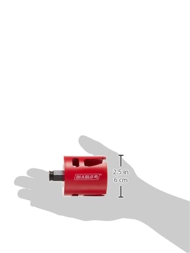 Diablo Demo Demon Carbide Teeth Rough - In Hole Saw - Compatible with SnapLock Plus Mandrel System - 2-9/16" Diameter, 2-3/8" Length - DHS2563CTR One Size