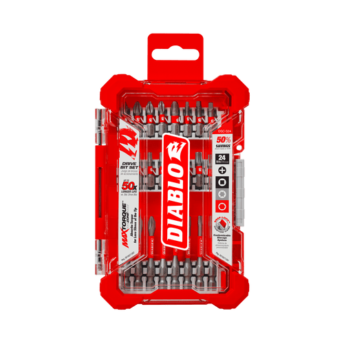 Diablo (DSC-S24) Screwdriving Bit Set 24pc