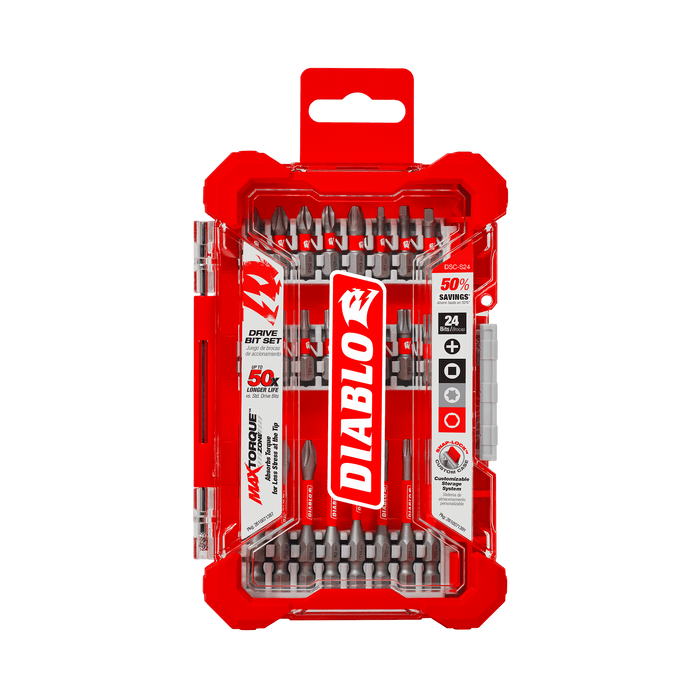 Diablo (DSC-S24) Screwdriving Bit Set 24pc