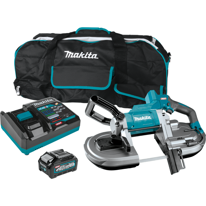 Makita (GBP01M1) 40V Max XGT Brushless Cordless Deep Cut Portable Band Saw Combo Kit (4.0Ah)