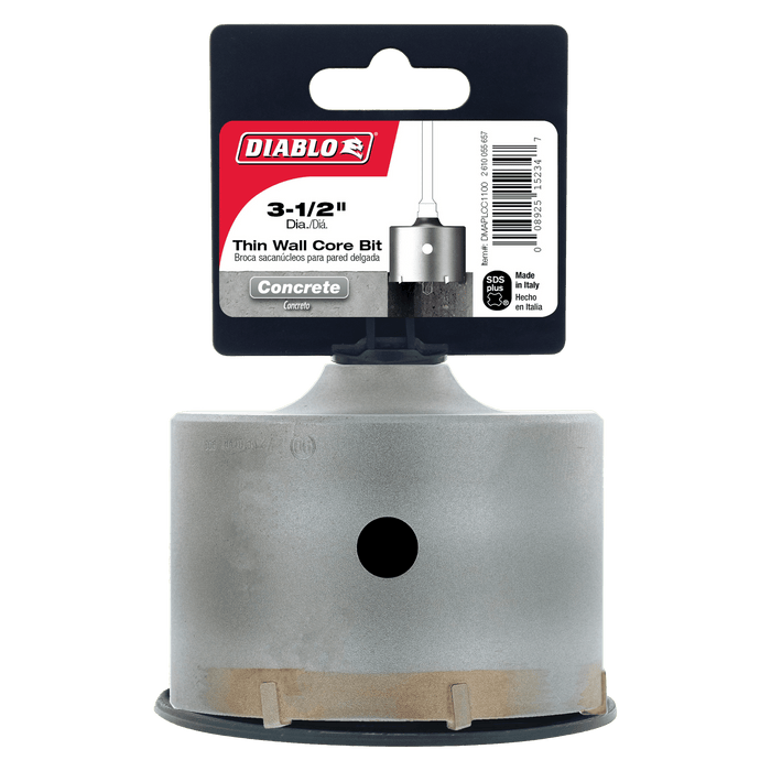 Diablo 3-1/2" SDS-Plus Carbide Tipped Thin Wall Core Bit