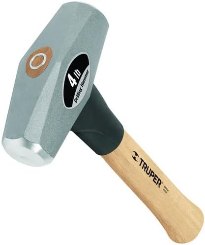 Truper 30949 4-Pound Drilling Hammer, 10-Inch Hickory Handle