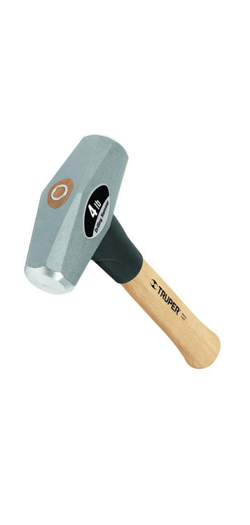 Truper 30949 4-Pound Drilling Hammer, 10-Inch Hickory Handle