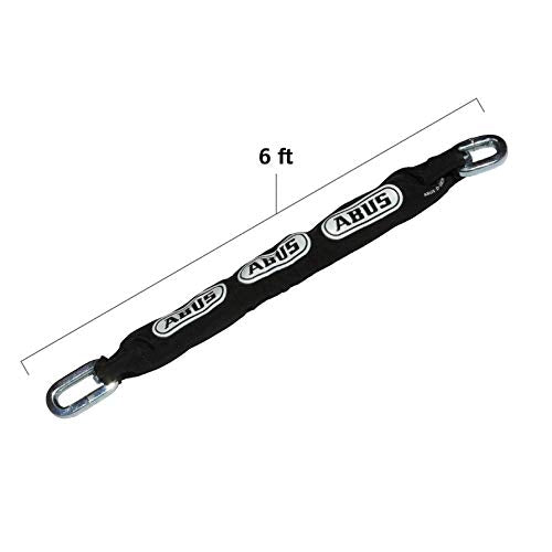ABUS Hardened Steel 14KS 6 Foot x 9/16" Thick Square Security Chain for Bikes, Containers, Trailers, ATV's, Motorcycles and Personal/Industrial Property