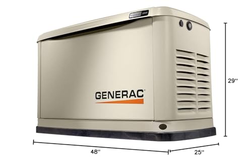 Generac 7171 Guardian 10kW Home Standby Generator – Aluminum Enclosure, Wi-Fi Enabled, G-Force Engine, Whole House Backup