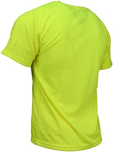 Radians ST11-NPGS-3X Polyester Mesh Non-Rated Short Sleeve Safety T-Shirt, Green, 3X-Large