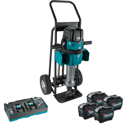 Makita (GMH04PL4X) 80V MAX -(40V max X2) XGT Brushless 70 lb. 1‑1/8" Hex AVT Breaker Hammer Kit