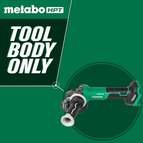 Metabo HPT 18V MultiVolt� 4-1/2-Inch Cordless Angle Grinder, Tool Only - No Battery, Paddle Switch, 8,000 RPM, 5 Safety Features, Auto Mode, G1812DFQ4