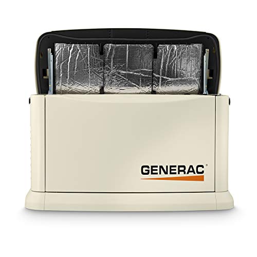Generac 7172 Guardian 10kW Home Standby Generator – 100-Amp Transfer Switch, Aluminum Enclosure, Wi-Fi Enabled, G-Force Engine