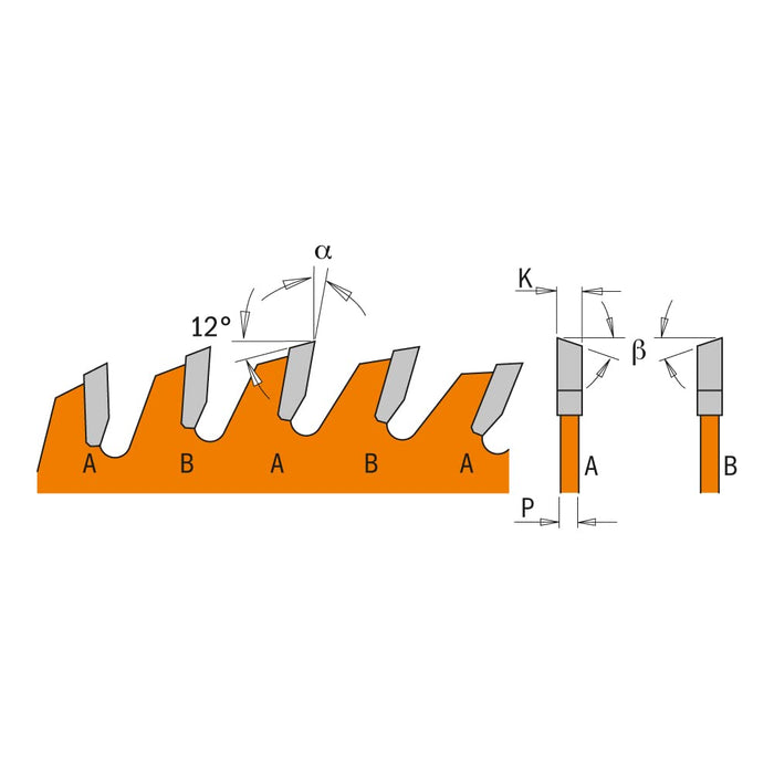 CMT Orange Tools 273.165.56H ITK Plus Saw Blade 6-1/2" x 0.063" / 0.039" x 20mm (5/8")
