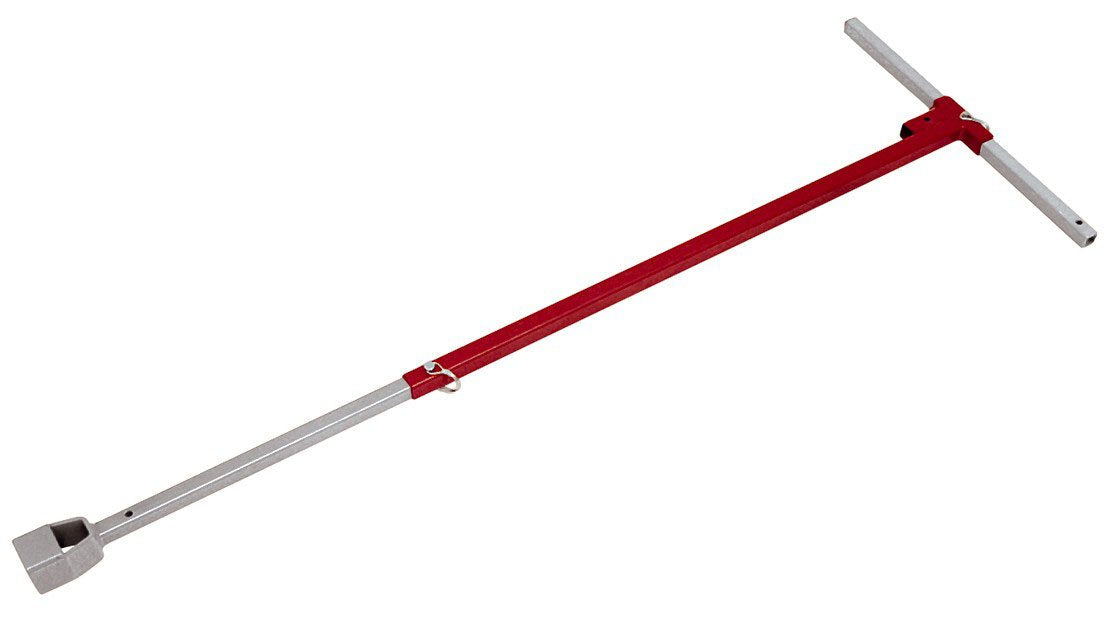 Reed Tool VKA Adjustable Valve Key for 2-Inch Square Nuts on Mains