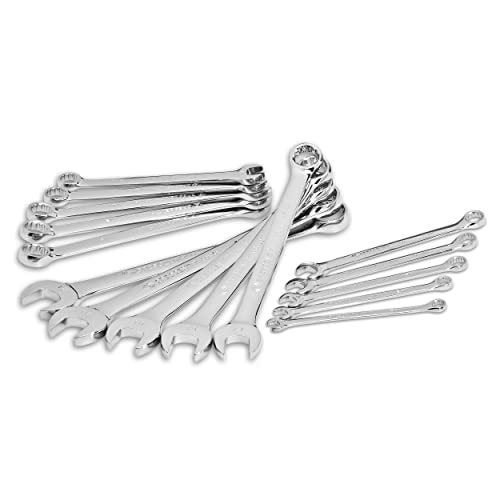 Crescent 15-Piece 12-Point Metric Combination Wrench Set with Tool Roll