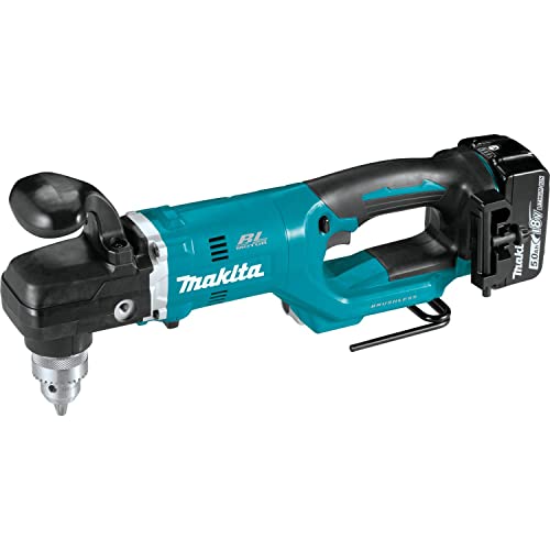 Makita (XAD05T) 18V LXT Lithium‑Ion Brushless Cordless 1/2" Right Angle Drill Kit (5.0Ah)