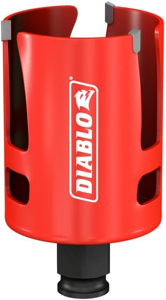 Diablo Demo Demon Carbide Teeth Rough - In Hole Saw - Compatible with SnapLock Plus Mandrel System - 2-1/8" Diameter, 2-3/8" Length - DHS2125CTR
