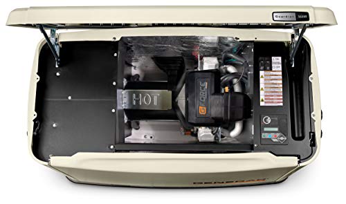 Generac 7172 Guardian 10kW Home Standby Generator – 100-Amp Transfer Switch, Aluminum Enclosure, Wi-Fi Enabled, G-Force Engine