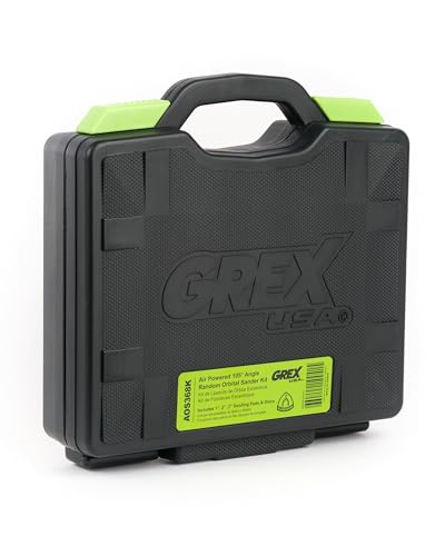 Grex - AOS368K - Air Powered 105° Angle Random Orbital Sander Kit
