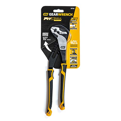 GEARWRENCH 10" Pitbull K9 Straight Jaw Dual Material Tongue and Groove Pliers - 82170C