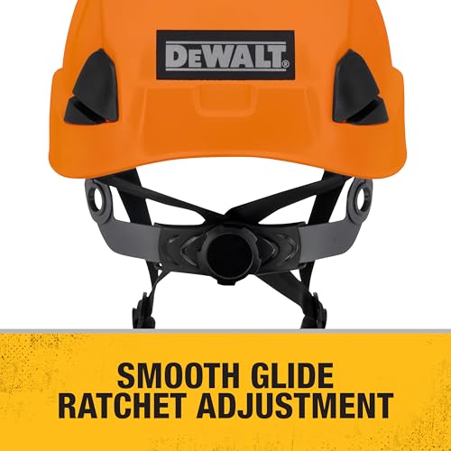 DEWALT DPG22V Orange Type II Class C 4-Point Ratcheting Vented Safety Helmet