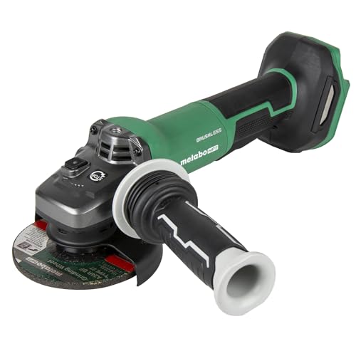 Metabo HPT 18V MultiVolt� 4-1/2-Inch Cordless Angle Grinder, Tool Only - No Battery, Paddle Switch, 8,000 RPM, 5 Safety Features, Auto Mode, G1812DFQ4