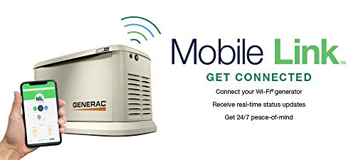 Generac 7172 Guardian 10kW Home Standby Generator – 100-Amp Transfer Switch, Aluminum Enclosure, Wi-Fi Enabled, G-Force Engine