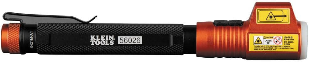 Klein Tools 56026R Inspection Penlight with Laser Pointer
