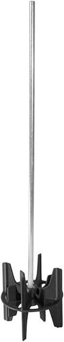 Warner 5-Gallon Plastic Paint Mixer, 15" Round Metal Shaft, Fits 3/8" Drill, 18", Multicolor