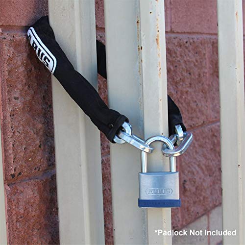 ABUS Hardened Steel 8KS 6 Foot x 5/16" Thick Square Security Chain for Bikes, Containers, Trailers, ATV's, Motorcycles and Personal/Industrial Property