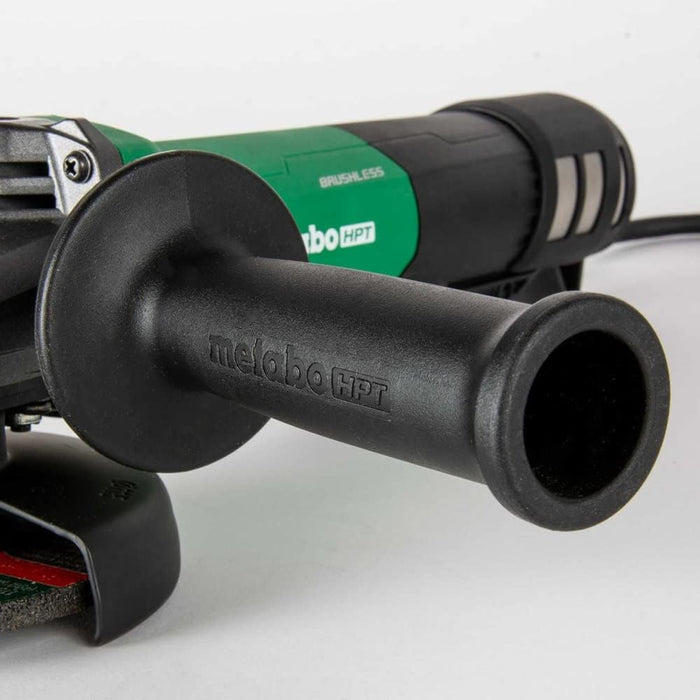 Metabo HPT Angle Grinder | 4-1/2-Inch | 12 Amp | Paddle Switch | AC Brushless Motor | 3-Position Side Handle | 5 Safety Features | G12BYEQ2