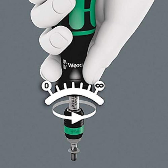 Wera Tools (05074702001) Kraftform 7442 Hexagon Torque Screwdriver, 1/4" Head, 3.0-6.0 Nm Variable Torque Adjustment Range