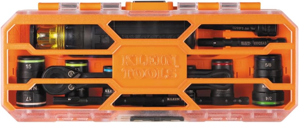 Klein Tools 65242 Flip-16 KNECT Ratcheting Impact Flip Socket Screwdriver Set