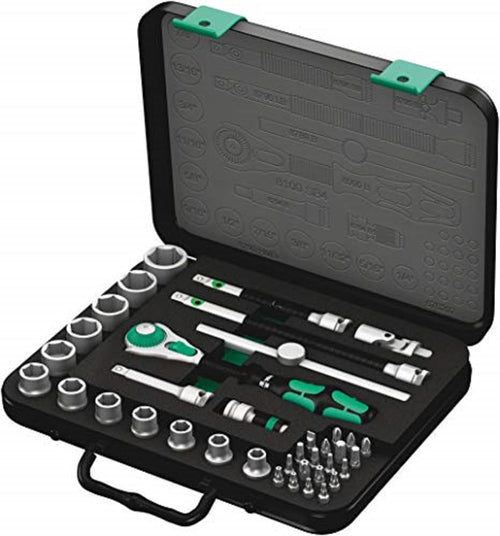 Wera Tools (5003596001) Zyklop 8100 SB 4 3/8-Inch SAE Ratchet Set, 38-Piece