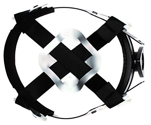Pyramex Ridgeline Cap Style Hard Hat, 4-Point Ratchet Suspension, Matte White Graphite Pattern