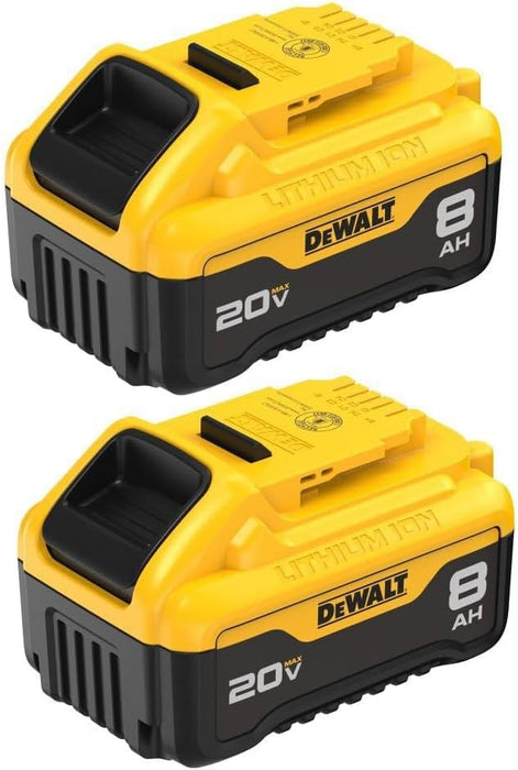 DEWALT (DCB208-2) 20V MAX XR Batteries, 8.0-Ah (Pack of 2)
