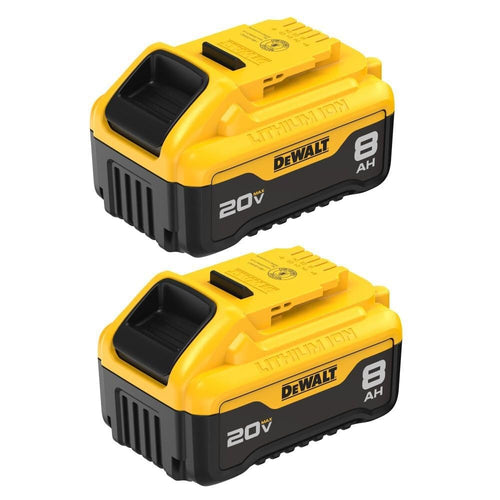 DEWALT (DCB208-2) 20V MAX XR Batteries, 8.0-Ah (Pack of 2)