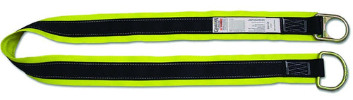 Guardian Fall Protection (10794) Premium 30-Feet X-Arm with Large and Small D-Rings, Black/Green