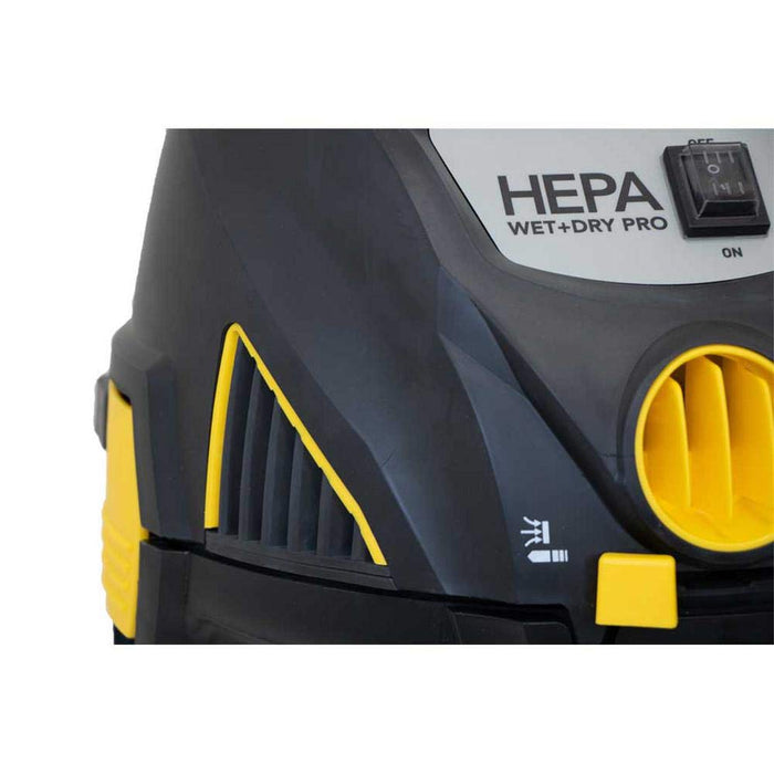 HEPA Wet+Dry Pro Vacuum, 8 Gallon Shop Vac-Wet+ Dry Vacuum. Commercial, Silica Rule Compliant Contractor, Professional, Home use. Dustless Vacuum. Lead Safe, Concrete Vacuum
