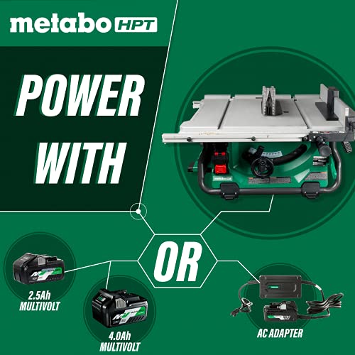 Metabo HPT 36V MultiVolt Cordless Table Saw | 10-Inch Blade | Tool Only - No Battery | C3610DRJQ4
