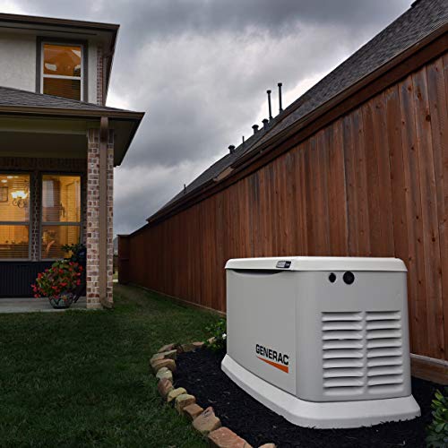 Generac 7172 Guardian 10kW Home Standby Generator – 100-Amp Transfer Switch, Aluminum Enclosure, Wi-Fi Enabled, G-Force Engine