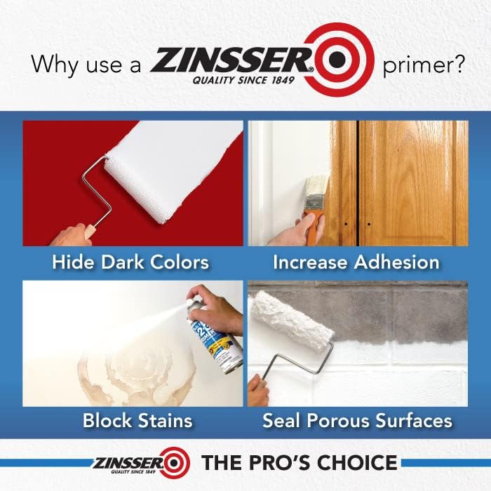 Rust-Oleum Zinsser 6PK Mold Blocking Spray Primer, White, 13.00 Fl Oz (Pack of 6)