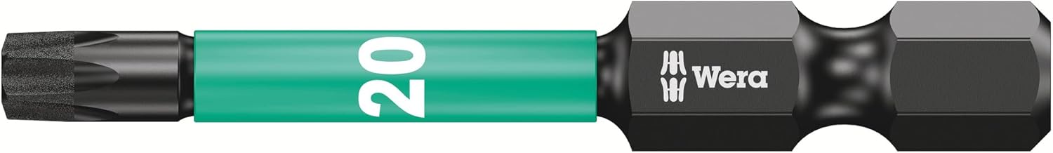 Wera 867/4 Diamond Coated Impaktor Torx Screwdriver Bits for TX30 Torx Socket Screws (Pack of 5)