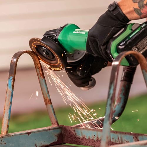 Metabo HPT 18V MultiVolt� 4-1/2-Inch Cordless Angle Grinder, Tool Only - No Battery, Paddle Switch, 8,000 RPM, 5 Safety Features, Auto Mode, G1812DFQ4