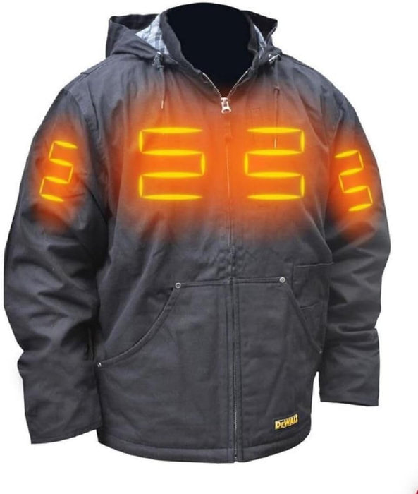 DEWALT (DCHJ076ATB-L) Heated Lightweight Soft Shell Jacket Kit, Large