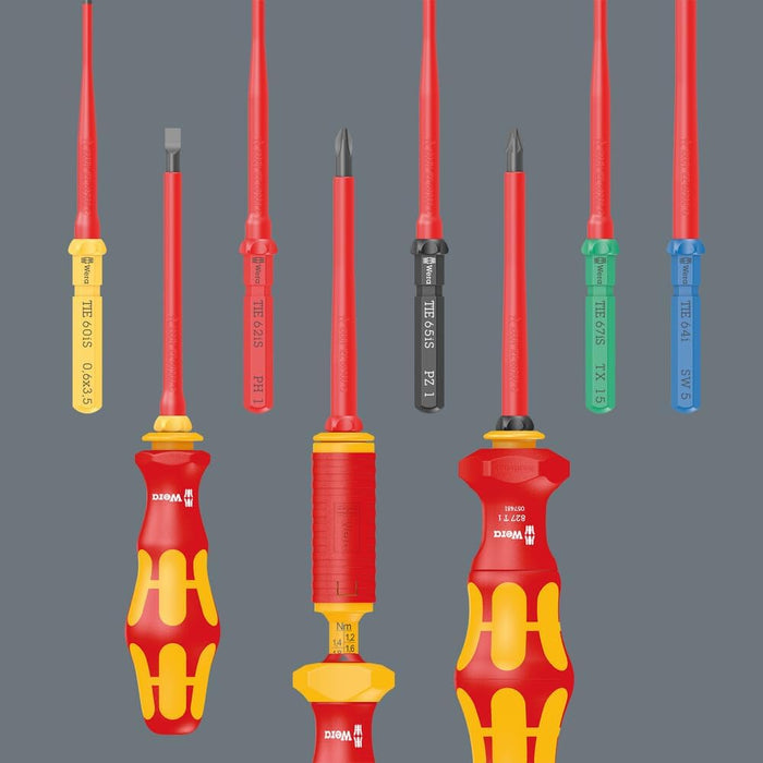 Wera Tools - Kraftform Kompakt VDE 7 Universal 1 Tool Finder, 7 Pieces - 05006600001