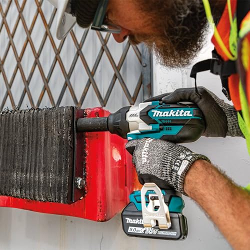 Makita XWT19T 18V LXT Brushless 3-Speed 1/2" Sq. Drive Impact Wrench Kit w/ Detent Anvil (5.0Ah) & FREE Makita T-90037