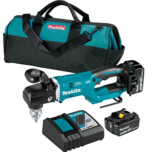 Makita (XAD05T) 18V LXT Lithium‑Ion Brushless Cordless 1/2" Right Angle Drill Kit (5.0Ah)