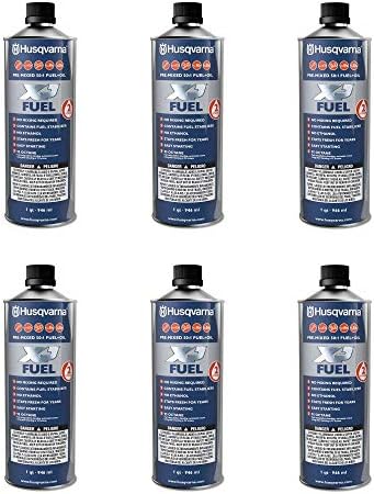 Husqvarna 584309701 XP Pre-Mixed 2-Stroke Fuel and Engine Oil Quart (6 Pack)