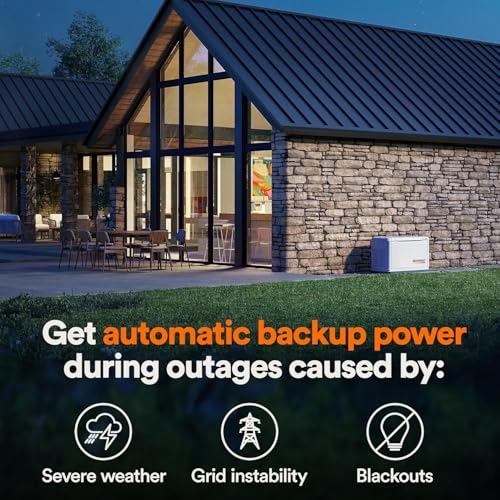 Generac 7224 Guardian 14kW Home Standby Generator – 100-Amp Transfer Switch, Aluminum Enclosure, Wi-Fi Enabled, G-Force Engine