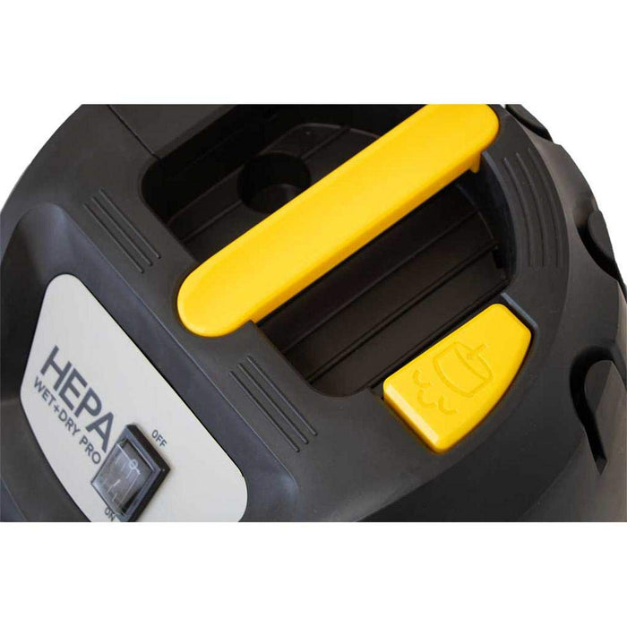 HEPA Wet+Dry Pro Vacuum, 8 Gallon Shop Vac-Wet+ Dry Vacuum. Commercial, Silica Rule Compliant Contractor, Professional, Home use. Dustless Vacuum. Lead Safe, Concrete Vacuum